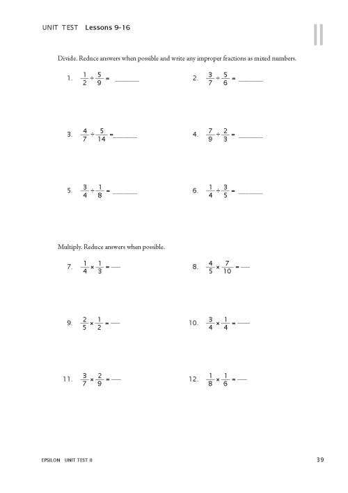 RSA Epsilon - Test Book MATH-U-SEE