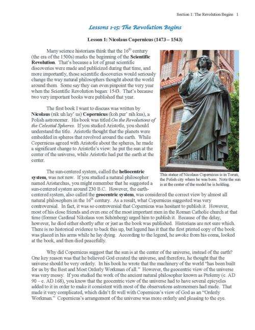 Science in the Scientific Revolution, by Dr Jay Wile - Set (Hard Cover)