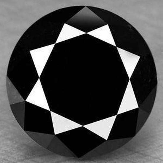 3.51 CTS RARE 100% NATURAL FANCY AAA BLACK DIAMOND - SUPERB! - R1/NO RESERVE!