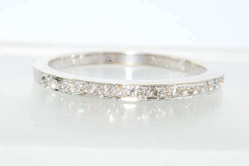 .15CT REAL DIAMOND SOLID GOLD WEDDING BAND - SUPERB - VALUE $1500