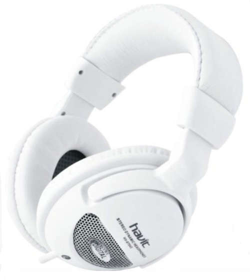 Professional - Havit HV-ST046 Stereo Headphones Light-Weight body design (White)