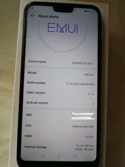 Huawei P20 Lite 64GB Black **MINT BOXED**READ