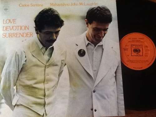 Carlos Santana And Mahavishnu John McLaughlin Love Devotion Surrender Lp