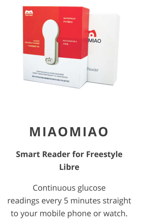 MIAO MIAO 2 MiaoMiao2 Turns Diabetes FreeStyle Libre into a CGM on phone and watch for diabetics