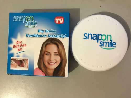 Snap on Smile White Teeth - UPPER and LOWER Included