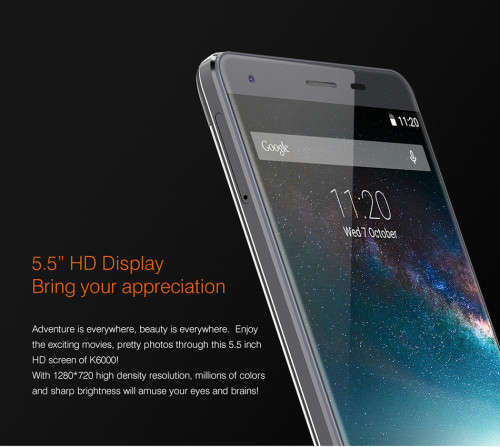 Original OUKITEL K6000 4G Android 5.1 Smartphone 5.5 inch 2GB 16GB 8.0MP MTK6735 6000mAh Quad Core