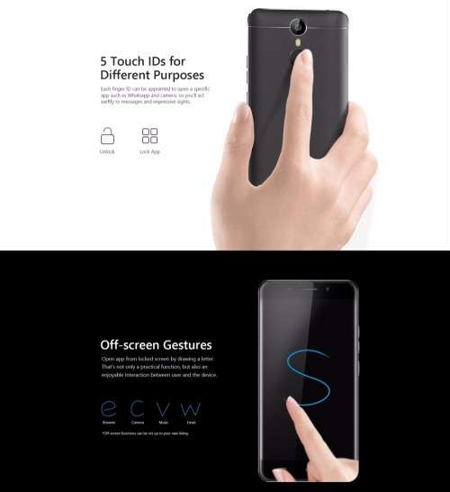 Original Ulefone Metal Lite 5.0 inch 3G Smart Phone MTK6580A Quad Core 1GB/ 16GB Fingerprint Id Andr