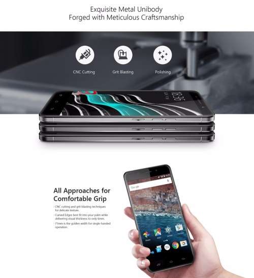 Original Ulefone Metal Lite 5.0 inch 3G Smart Phone MTK6580A Quad Core 1GB/ 16GB Fingerprint Id Andr