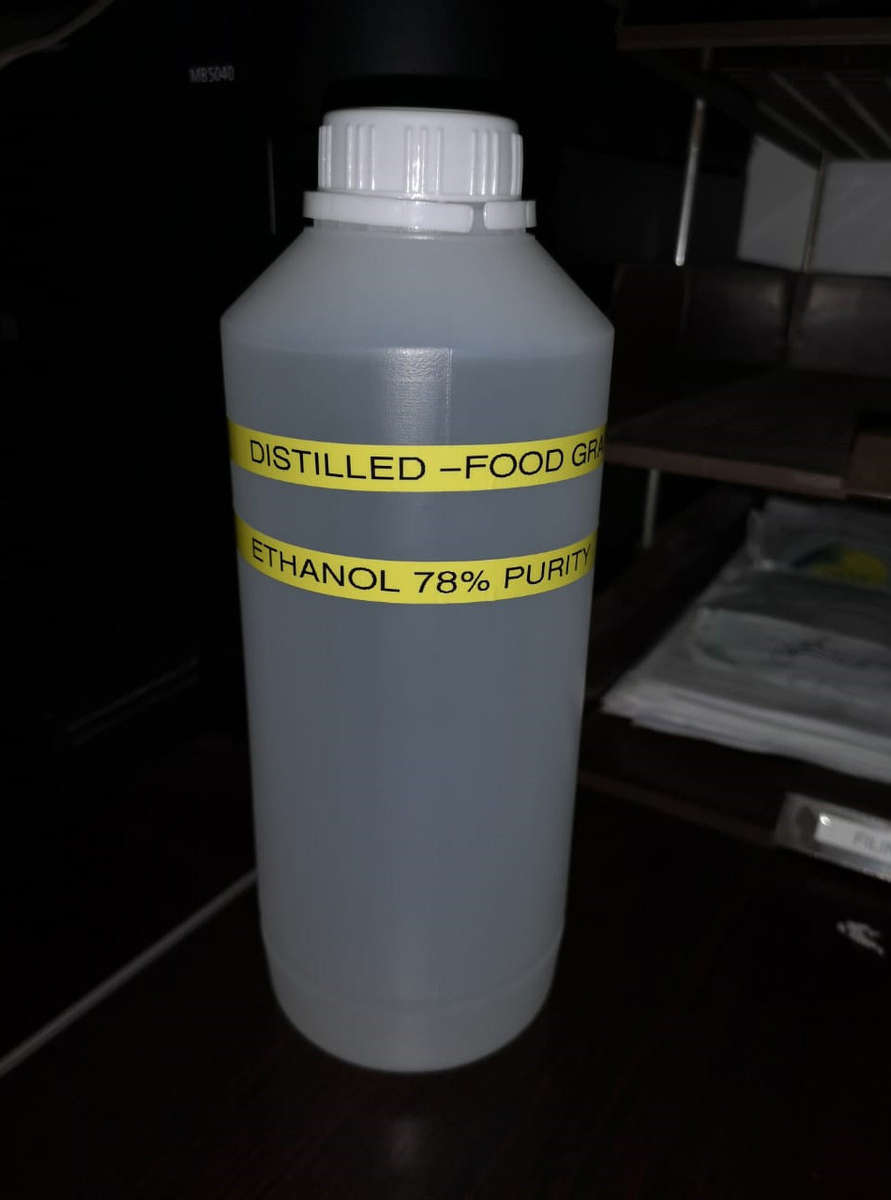 Food Grade Ethanol, 5 Liters ( 156 proof , 78% pure ethyl alcohol )