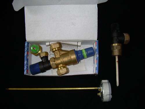 Kwikot pressure valve, thermostatic and heat and temp valve 150lt