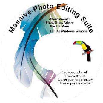 Photo Image Editing CD~Paintshop & Photoshop Compatible