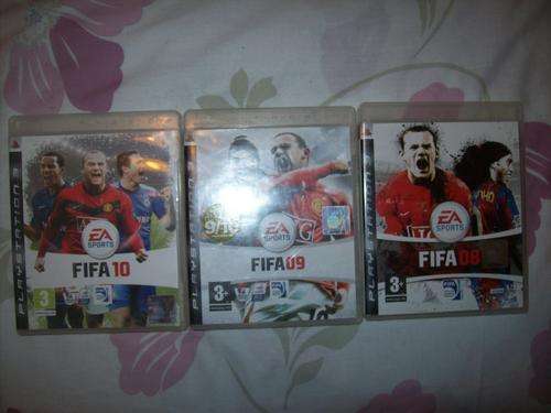 FIFA 08, 09 AND 10 PS3 GAMES BUNDLE