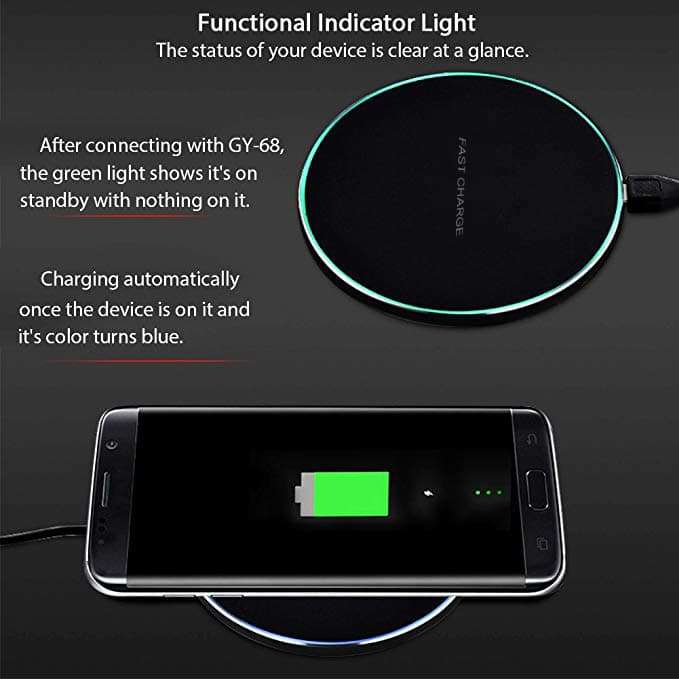 Qi Wireless Charger with 3ft Cable Kit