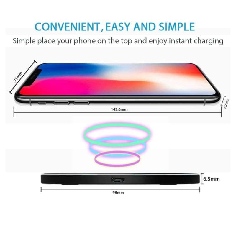 Qi Wireless Charger with 3ft Cable Kit