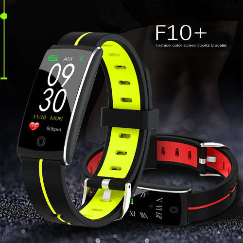 F10 Smart Bracelet-Fitness Tracker SmartWatch-Black&Red