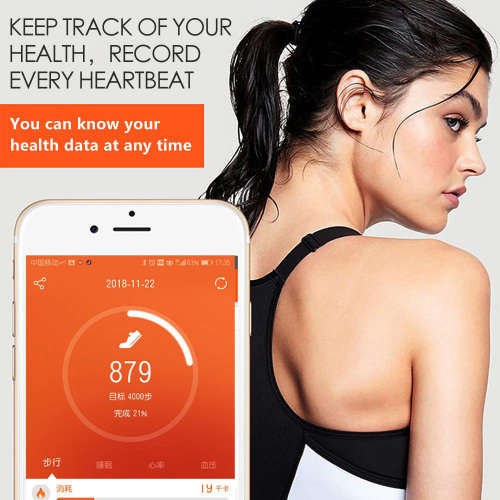 F10 Smart Bracelet-Fitness Tracker SmartWatch-Black&Red