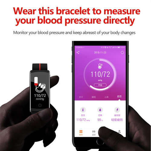 F10 Smart Bracelet-Fitness Tracker SmartWatch-Black&Red