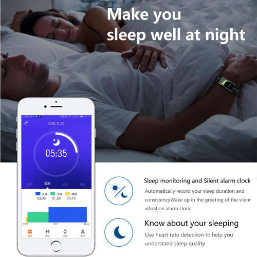 F10 Smart Bracelet-Fitness Tracker SmartWatch-Black&Red