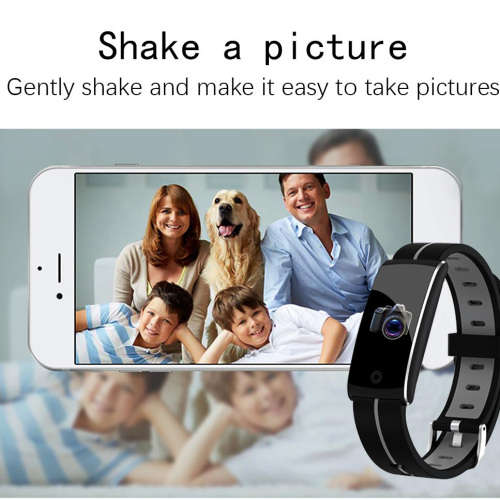 F10 Smart Bracelet-Fitness Tracker SmartWatch-Black&Red