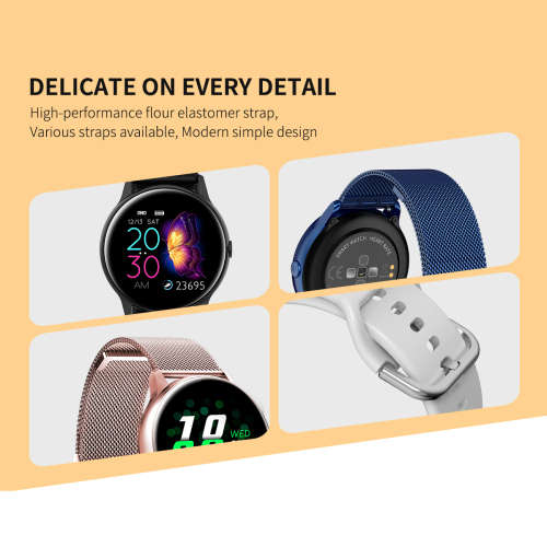 DT88 IP68 Waterproof Smartwatch - Pink Silicone