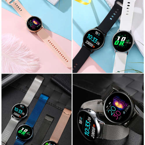 DT88 IP68 Waterproof Smartwatch - Pink Silicone