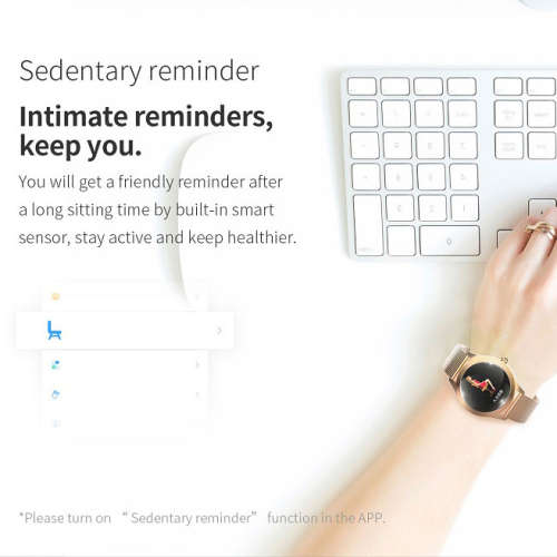 KW10 Waterproof Heart Rate Monitoring Bluetooth Smart Watch - Gold Steel