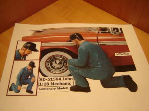 Cute Scale  Figurine of Mechanic John  -. Lots of Scale 1/18 Figurines available..