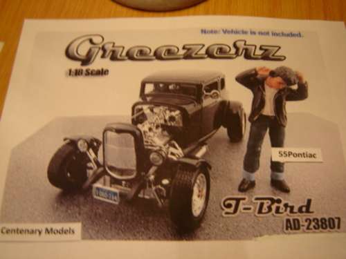 Green Promotion  American Diorama Figurine of Greezer T Bird  Sc 1/18  Lots of Figurines available.