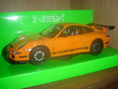 Porsche 911(997) GT3 RS Die Cast  Model  by WELLY Sc 1/24 New in D/play Box Gteed - In Stock