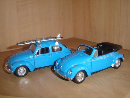 VW Beetle D/ Cast Models Combo of 2 x Beetles 1/36 Bargain-  WELLY FX  New in  D/Box Gteed- In Stock