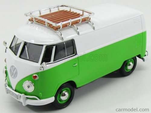 T1 Volkswagen Kombi Fleetline Panelvan with  Roof Rack D/Cast Sc 1/24 MOTORMAX
