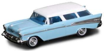 '57 Chevrolet  Nomad Bel Air V8  Die Cast Model  1/43 Road Signature from YatMing New in  D/Box