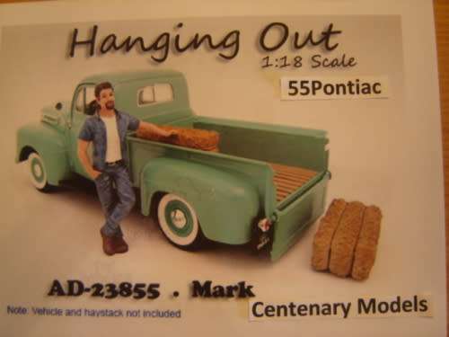 Cute Sc 1/18 American Diorama  Figurine o Hanging out Mark   -. Lots o Sc 1/18 Figurines available..