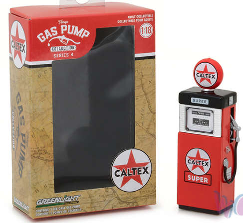 Special: CALTEX Vintage Gas Pump Scale  1/18 Metal Die Cast- Very Rare