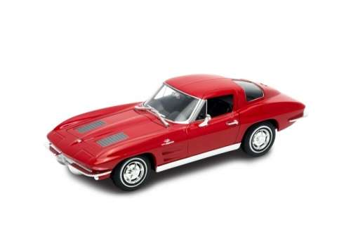 '63 Chevrolet Corvette Coupe Die Cast Model 1/24  Welly  Display Box Gteed In Stock