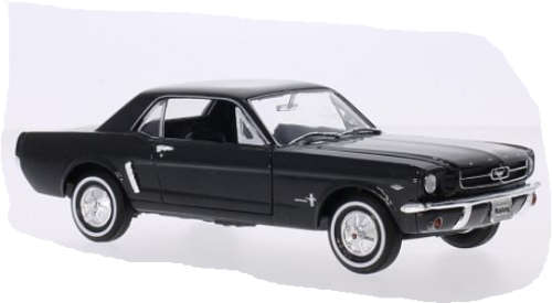 Mustang Coupe Black -  Sc 1/24 by Welly New in Display Box  Guaranteed