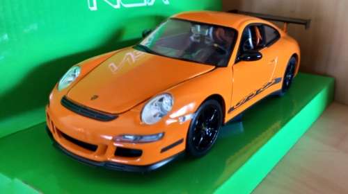 Porsche 911 (997) GT3 RS D/Cast Model Sc 1/24  WELLY NEX  New in D/Box Gteed In Stock