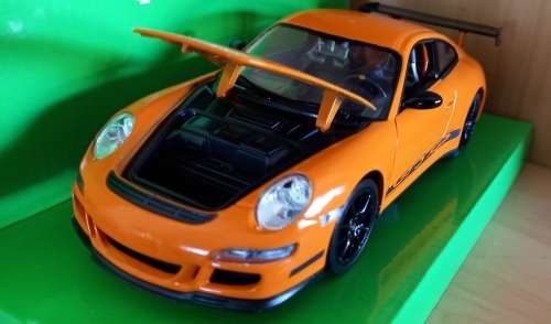 Porsche 911 (997) GT3 RS D/Cast Model Sc 1/24  WELLY NEX  New in D/Box Gteed In Stock