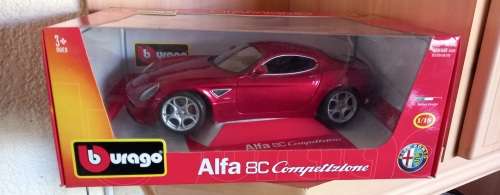 Alfa Romeo 8C Competizone  Die Cast  Model  18 Burago  D/Box Buy any x2 o More Ass. Mods 10 %  Off