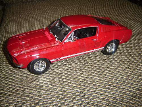 Maisto Sc 1/18 Red 1967 Mustang GTA Fastback.New in D/play Box