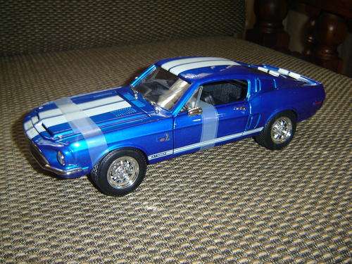 YatMing R/Signature Scale 1/18 Metalic Blue '68  Shelby Mustang GT 500 KT.New in D/play Box