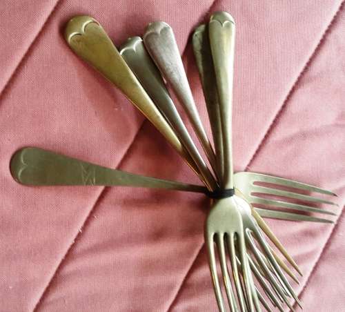 6Forks. Nickel silver