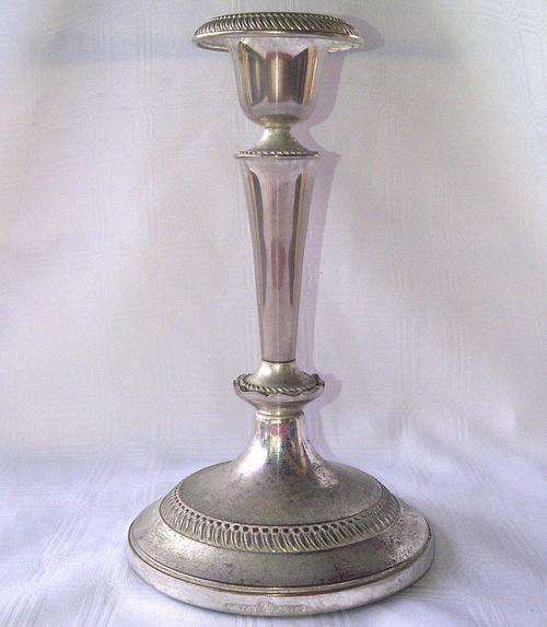 Tall and Very Heavy        Candlestick.                   Copper/Brass.