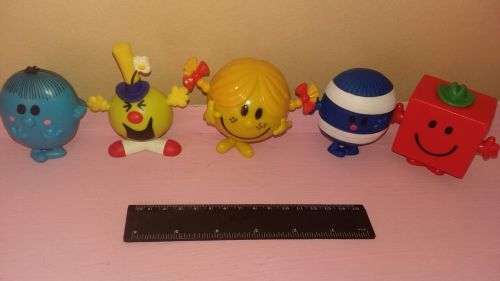 SET OF 5 MR MEN FIGURINES