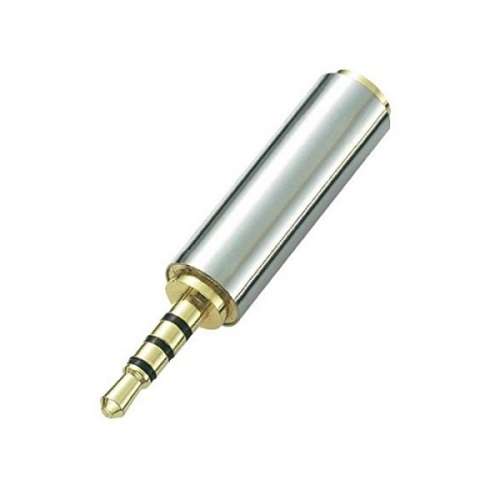 2.5mm 4 Pole Male to 3.5mm Female Adapter