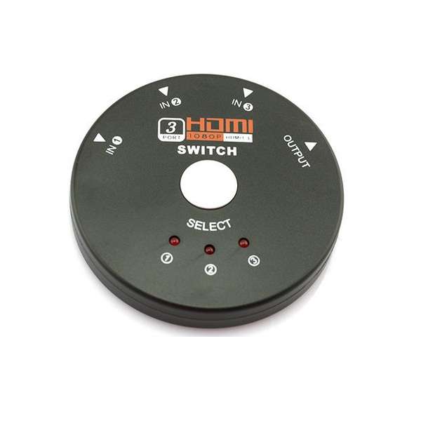 Round 3 Port HDMI Switcher 3x1