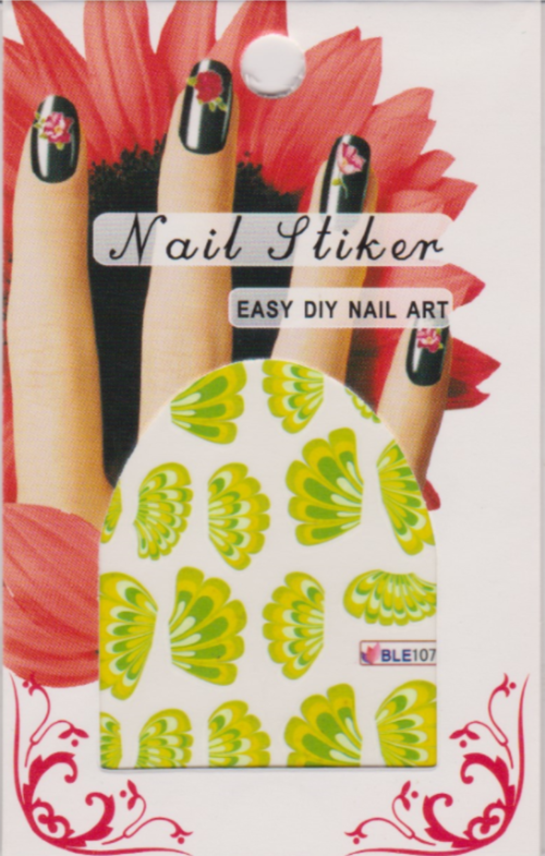 Wing Nail Art Water Decals Transfer Sticker