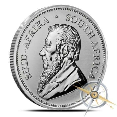 1 Oz Silver Krugerrand For The Kruger Rand 50th Anniversary #2017 **Limited Mintage** - 50 Available