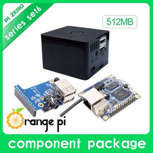 Orange Pi Zero Set 6: Orange Pi Zero 512MB + Expansion Board + Black Case