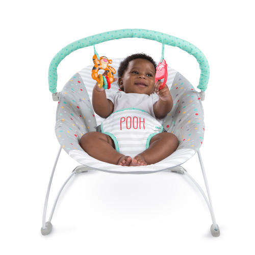 Disney Baby Winnie The Pooh Happy Hoopla Vibrating Bouncer